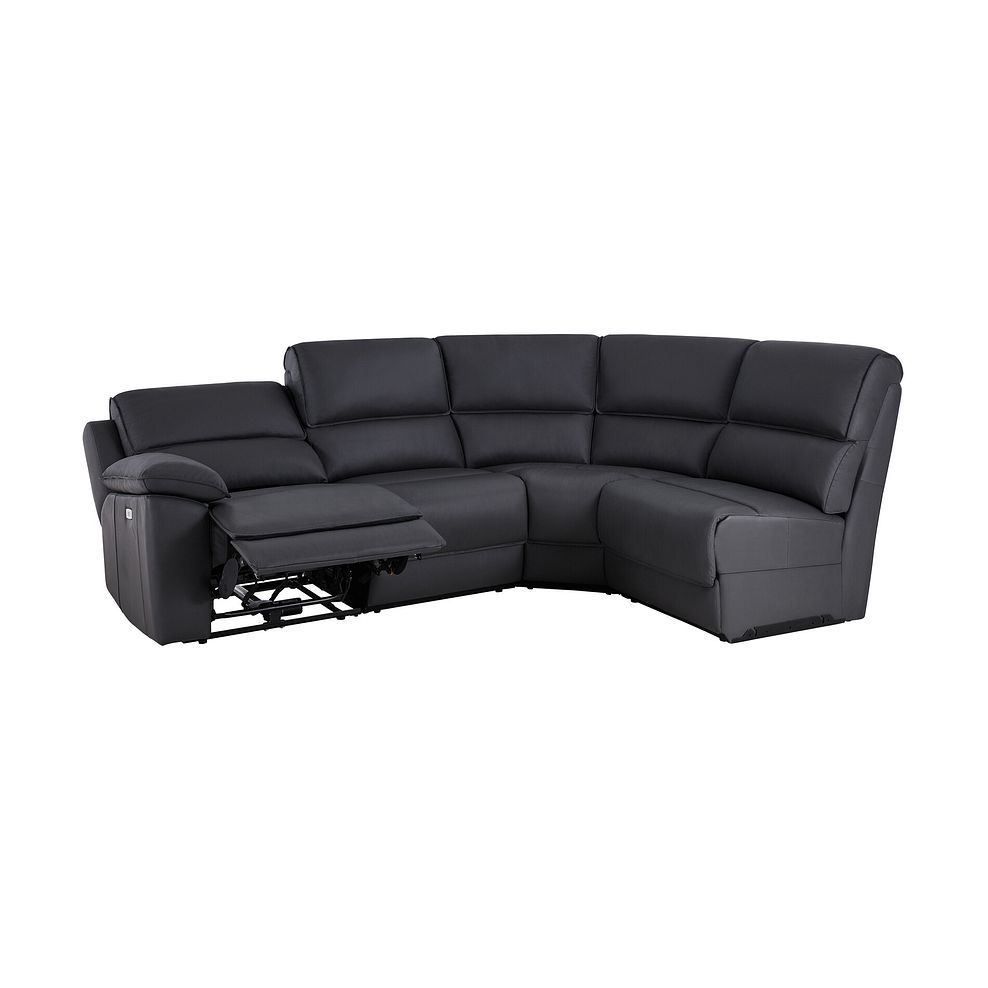 Goodwood Electric Reclining Modular Group 4 in Black Leather 3