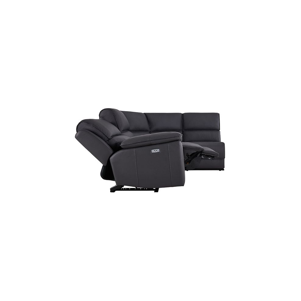 Goodwood Electric Reclining Modular Group 4 in Black Leather 6