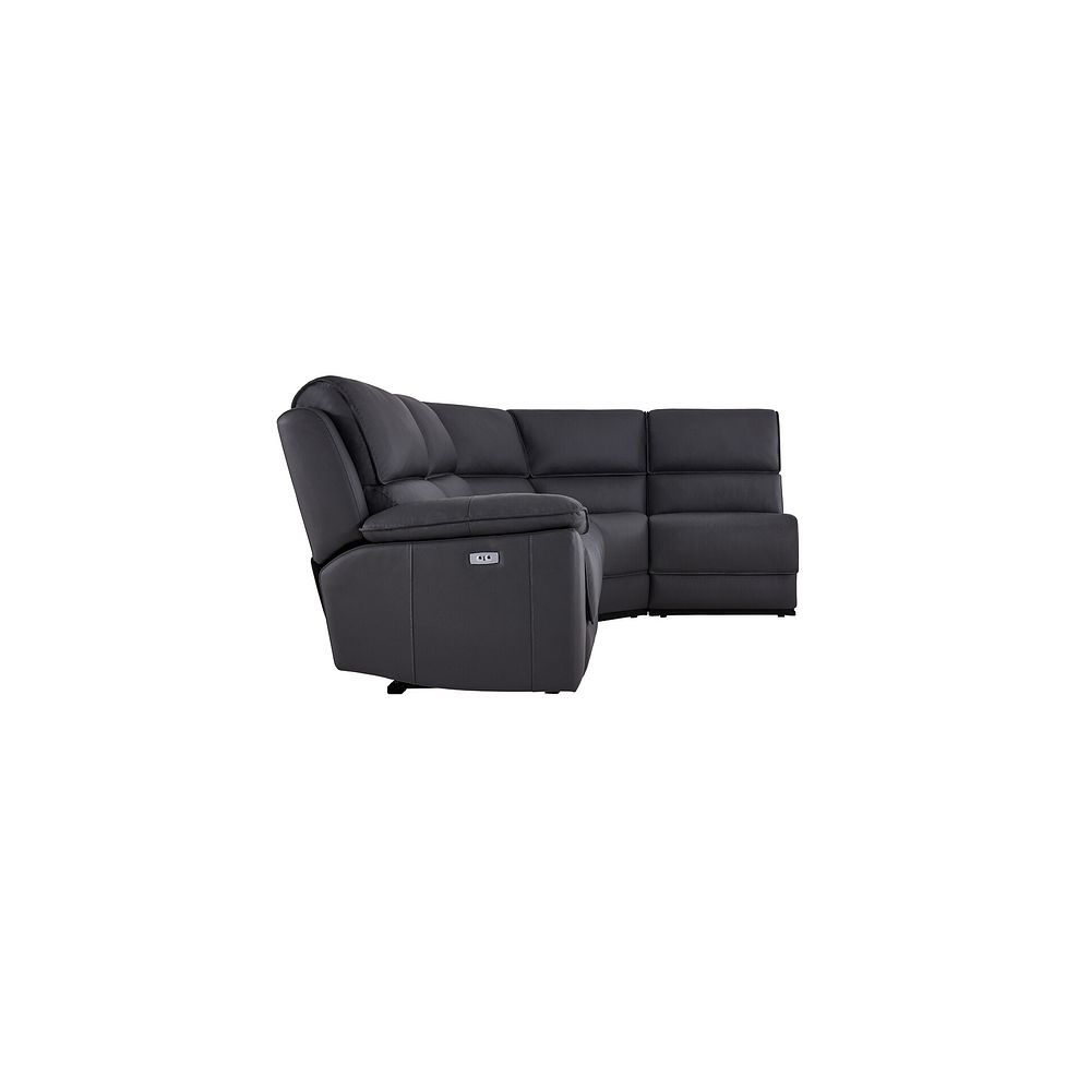 Goodwood Electric Reclining Modular Group 4 in Black Leather 5