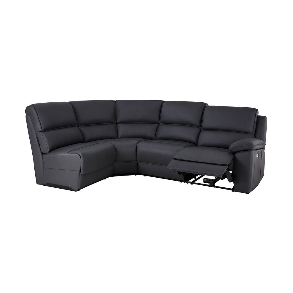 Goodwood Electric Reclining Modular Group 5 in Black Leather 2