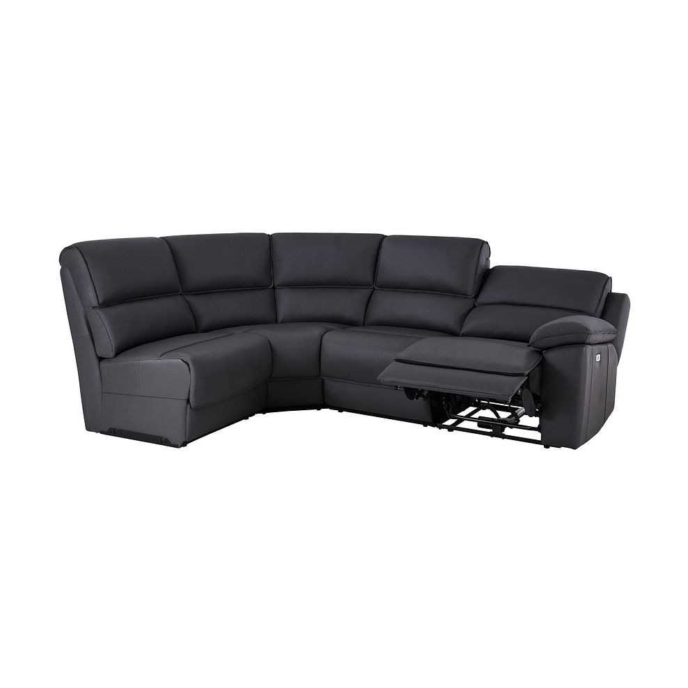Goodwood Electric Reclining Modular Group 5 in Black Leather 3