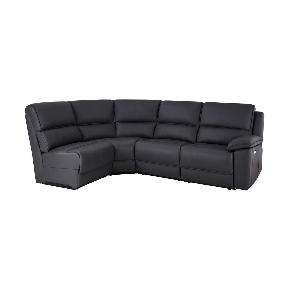 Goodwood Electric Reclining Modular Group 5 in Black Leather 1