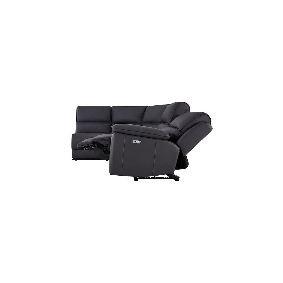 Goodwood Electric Reclining Modular Group 5 in Black Leather 6