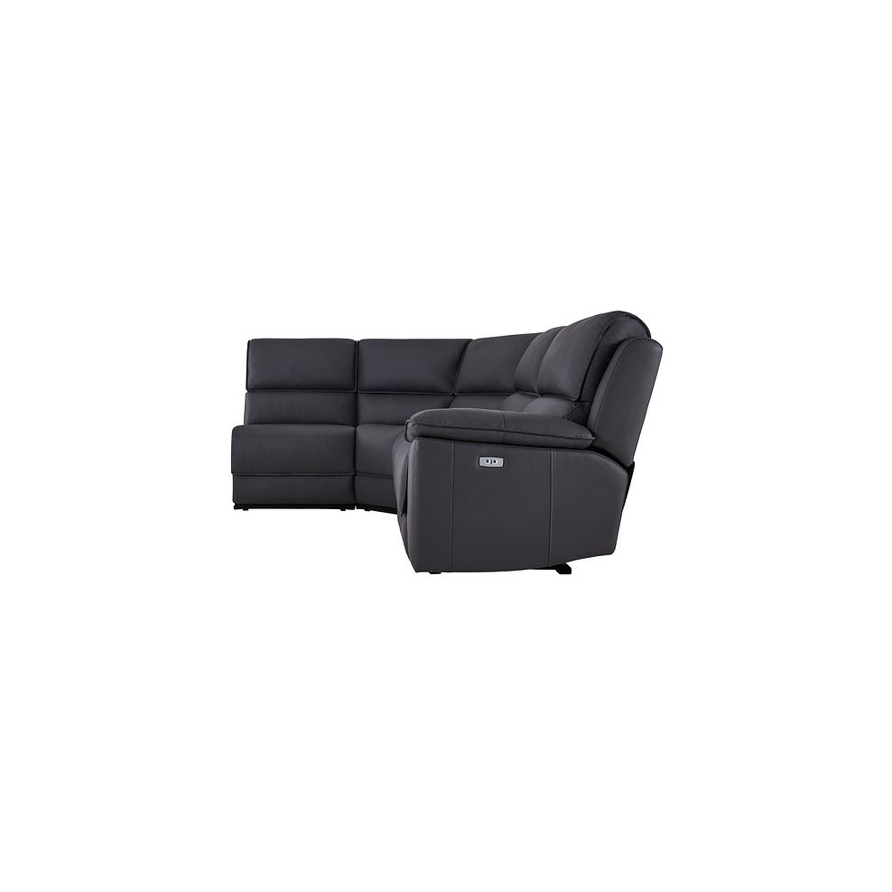 Goodwood Electric Reclining Modular Group 5 in Black Leather 5