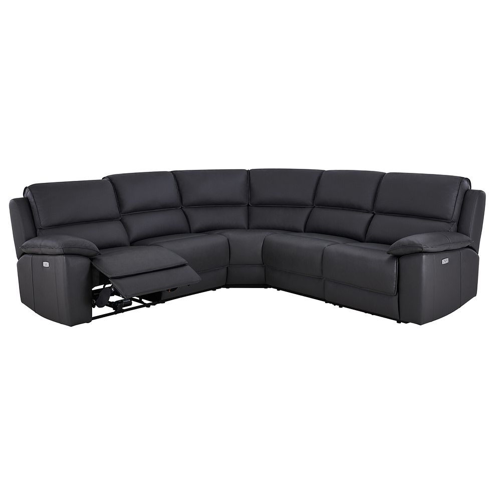 Goodwood Electric Reclining Modular Group 3 in Black Leather 2