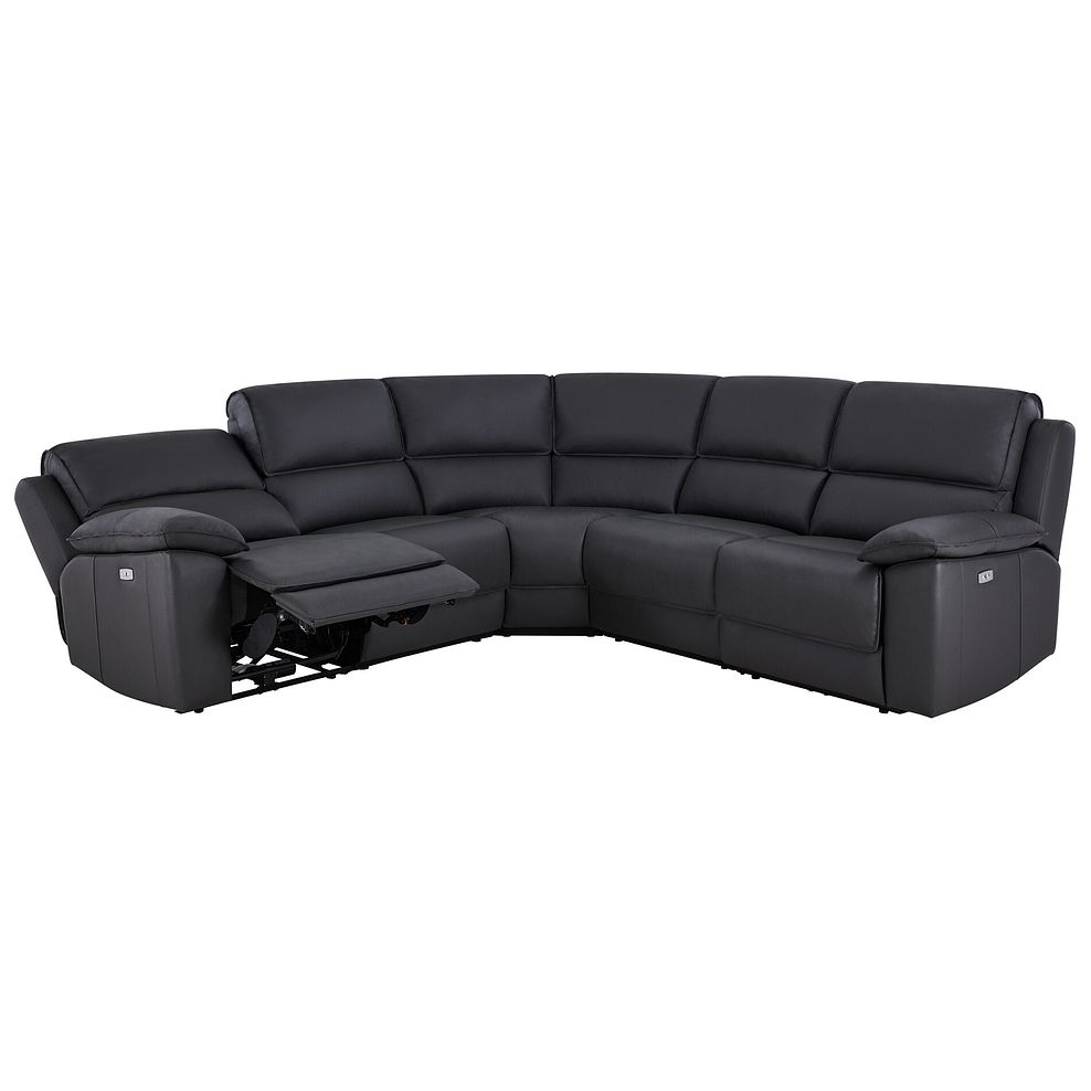 Goodwood Electric Reclining Modular Group 3 in Black Leather 3