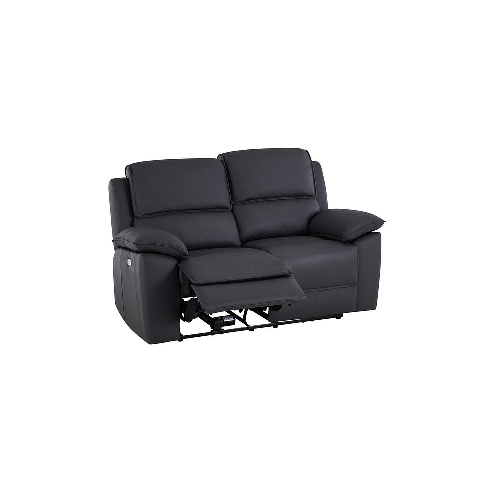 Goodwood Electric Recliner 2 Seater Sofa in Black Leather 3
