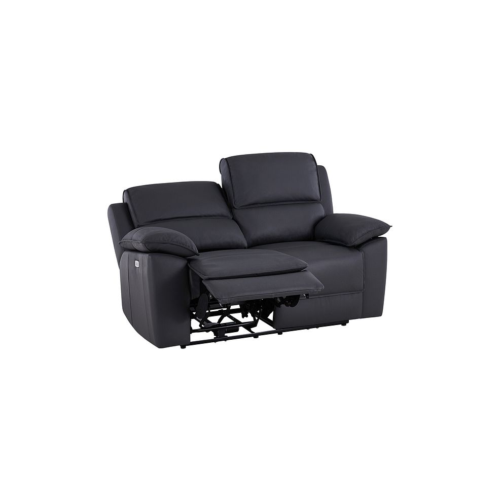 Goodwood Electric Recliner 2 Seater Sofa in Black Leather 4