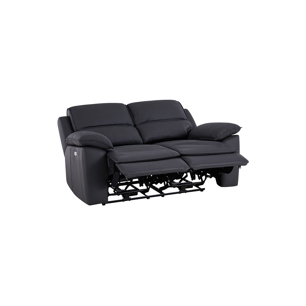 Goodwood Electric Recliner 2 Seater Sofa in Black Leather 6
