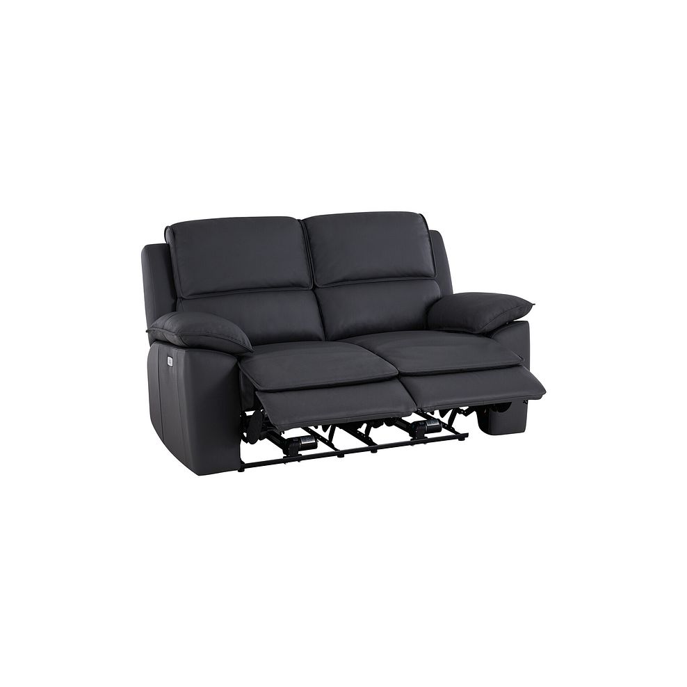 Goodwood Electric Recliner 2 Seater Sofa in Black Leather 5