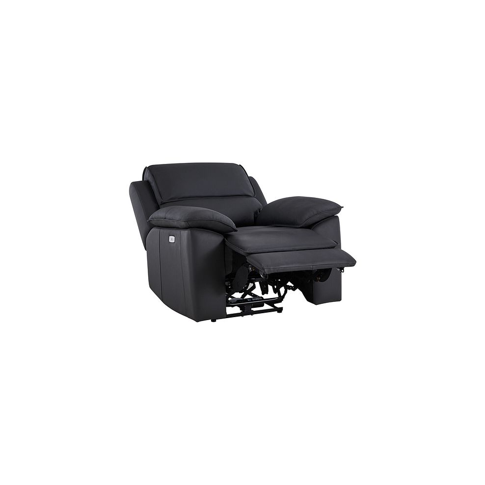 Goodwood Electric Reclining Armchair in Black Leather 4