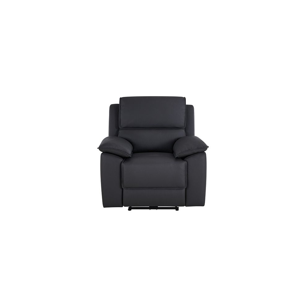 Goodwood Electric Reclining Armchair in Black Leather Thumbnail 2