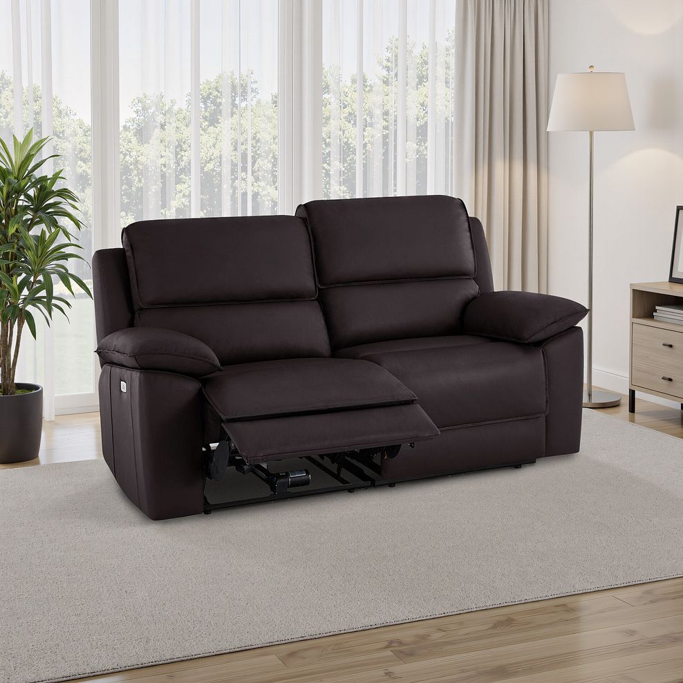Goodwood Electric Reclining Modular Group 8 in Brown Leather 1