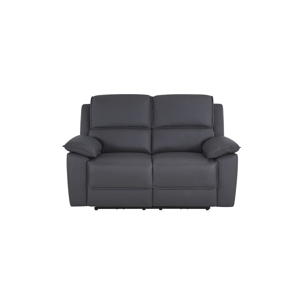 Goodwood Electric Recliner 2 Seater Sofa in Dark Grey Leather 2