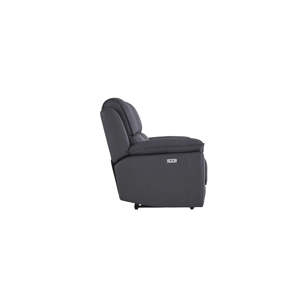 Goodwood Electric Recliner 2 Seater Sofa in Dark Grey Leather 8