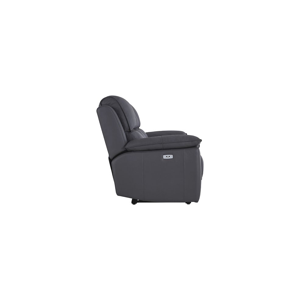 Goodwood Electric Recliner 3 Seater Sofa in Dark Grey Leather 8