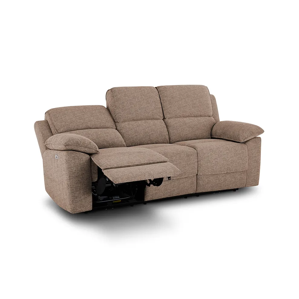 Goodwood Dorset Beige 3 Seater Electric Recliner Sofa 4
