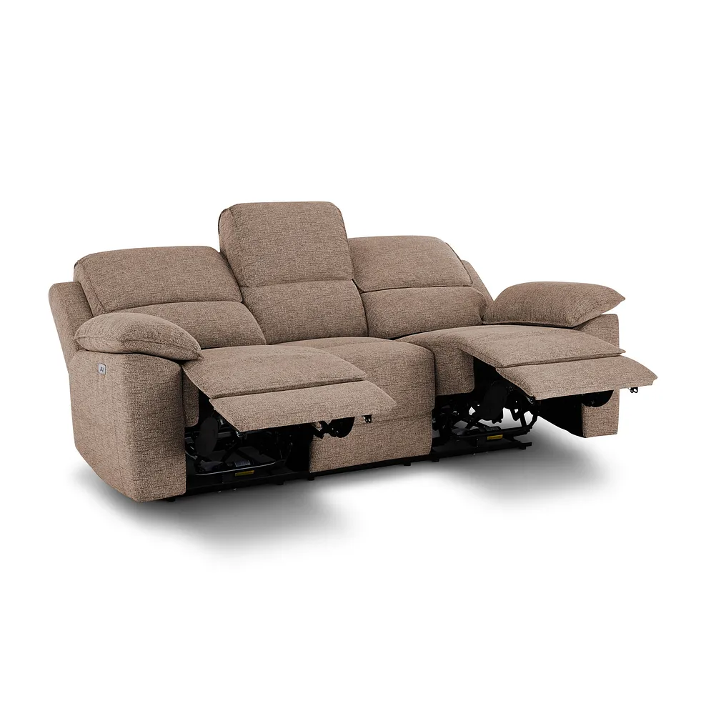 Goodwood Dorset Beige 3 Seater Electric Recliner Sofa 5
