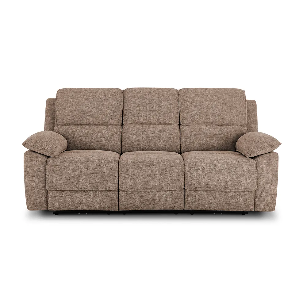 Goodwood Dorset Beige 3 Seater Electric Recliner Sofa 2