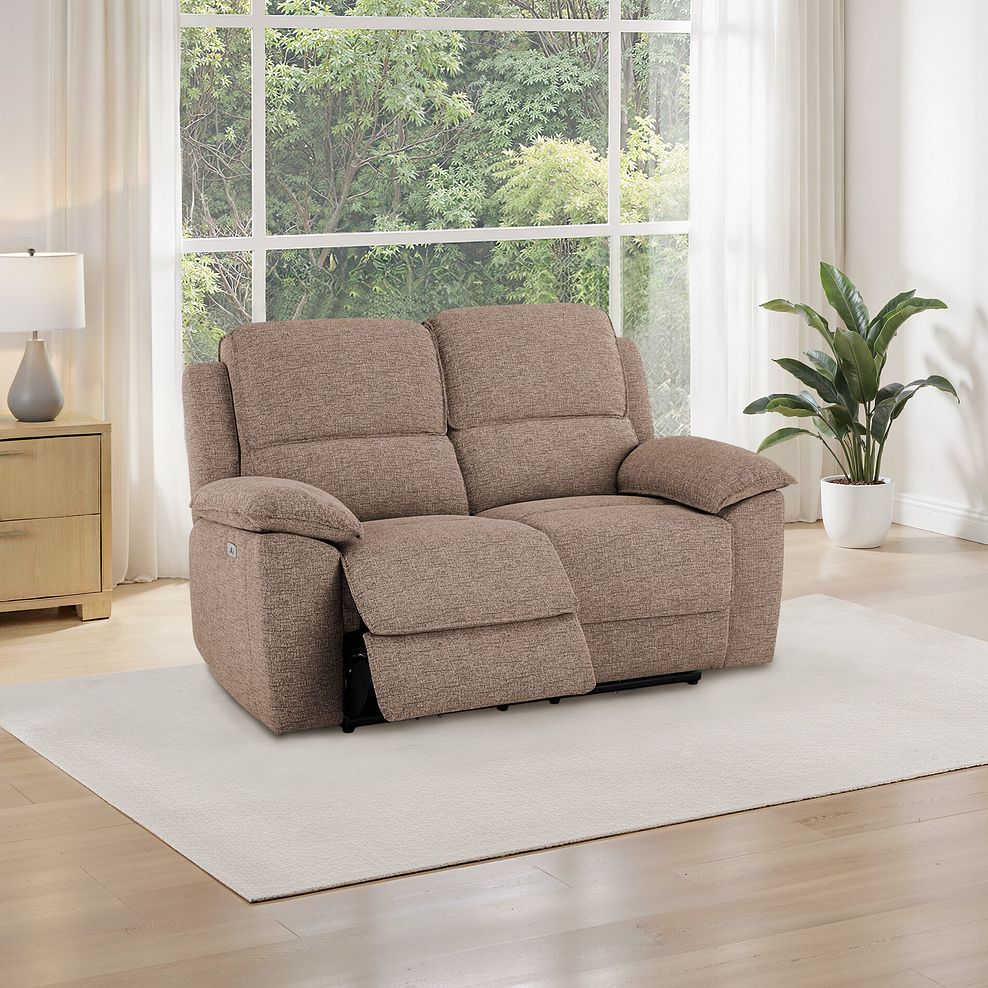 Goodwood Dorset Beige 2 Seater Electric Recliner Sofa 1