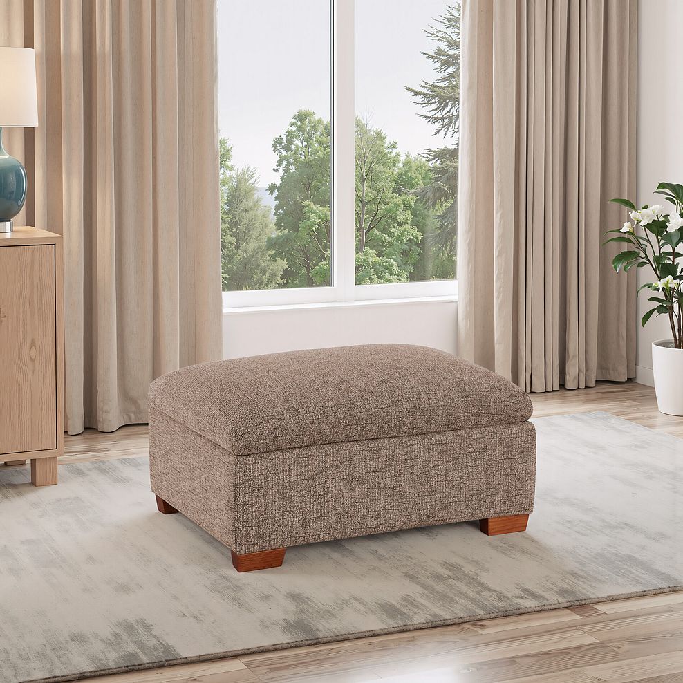 Goodwood Storage Footstool in Dorset Beige 1