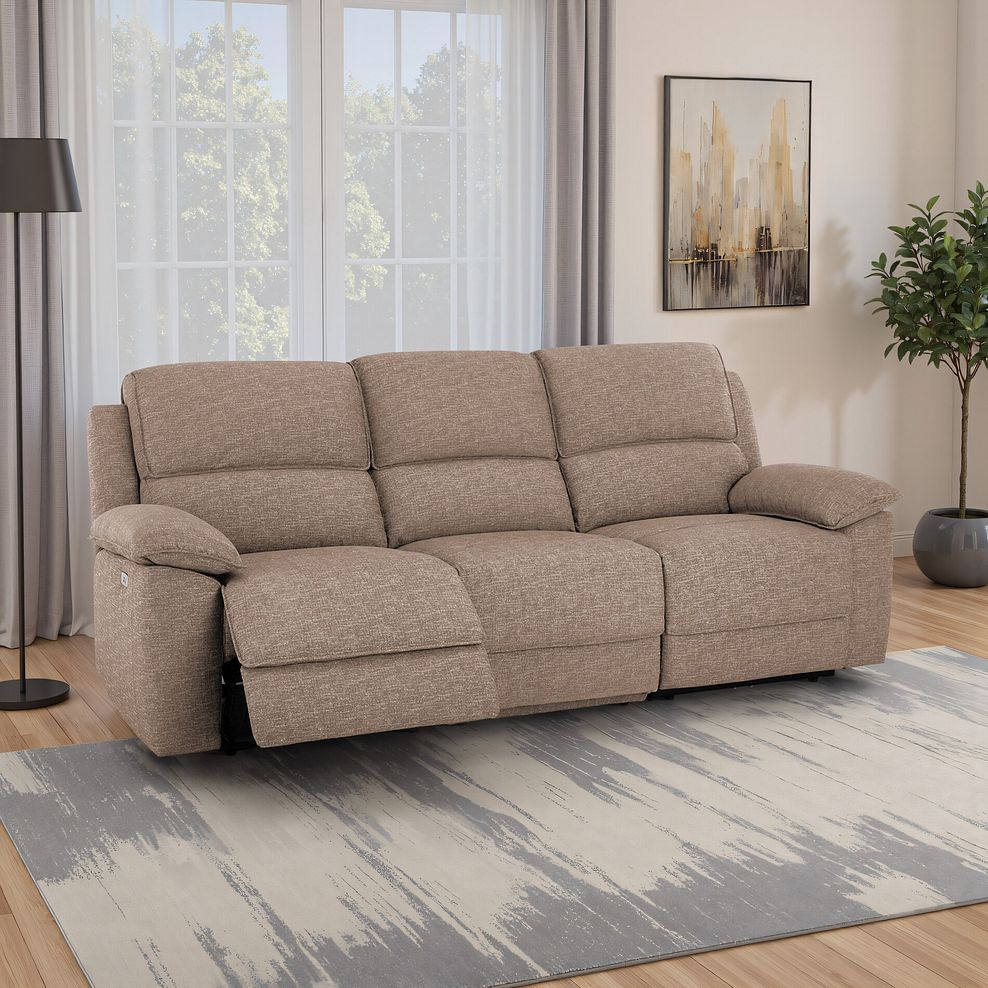Goodwood Electric Reclining Modular Group 9 in Dorset Beige 1