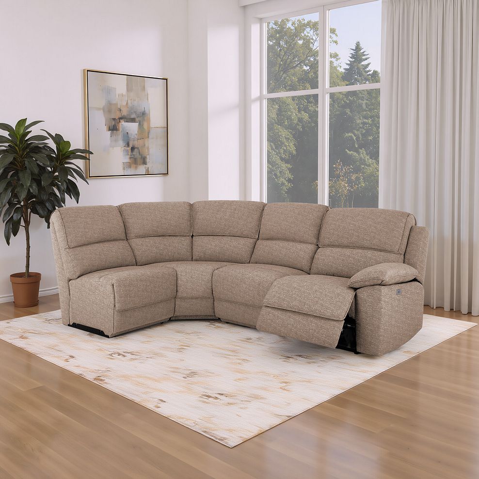 Goodwood Electric Reclining Modular Group 5 in Dorset Beige 1
