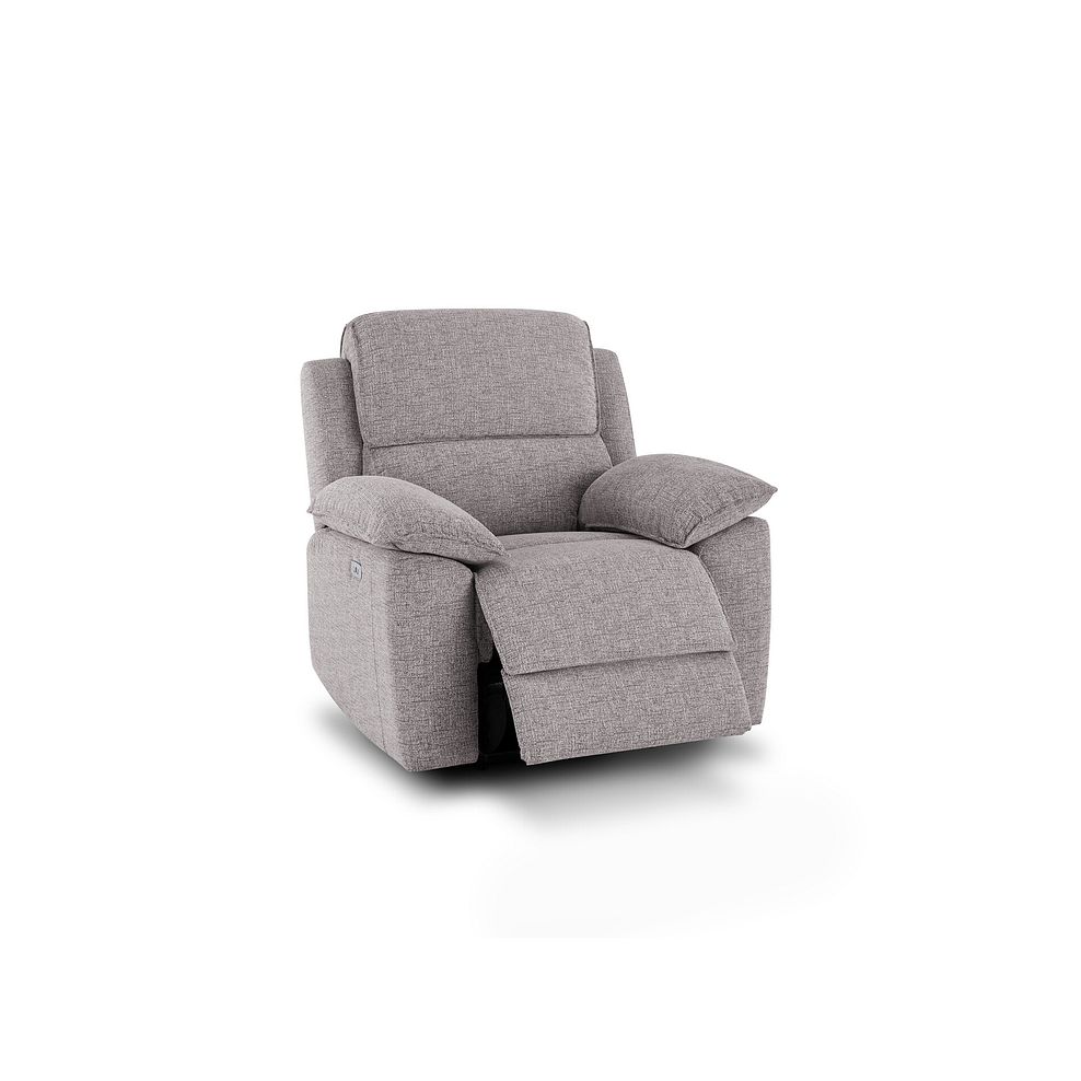 Goodwood Electric Reclining Armchair in Andaz Silver Fabric 3
