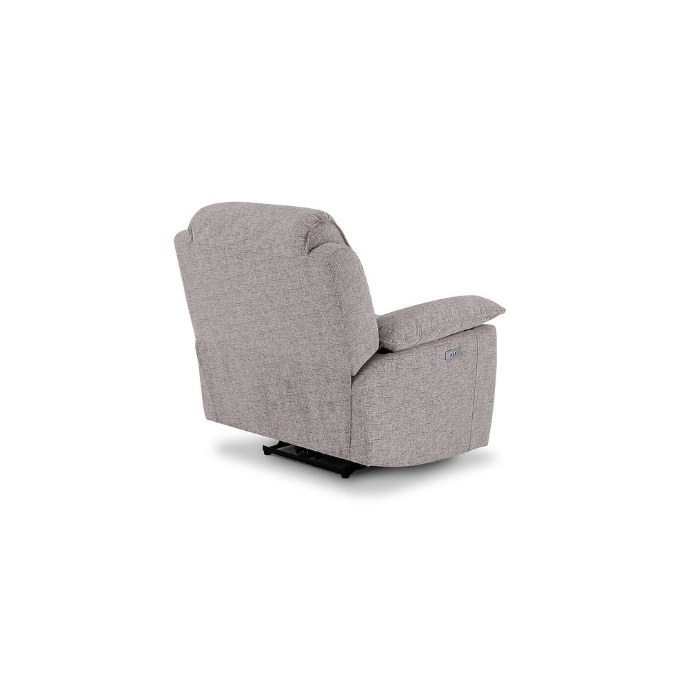 Goodwood Electric Reclining Armchair in Andaz Silver Fabric 5