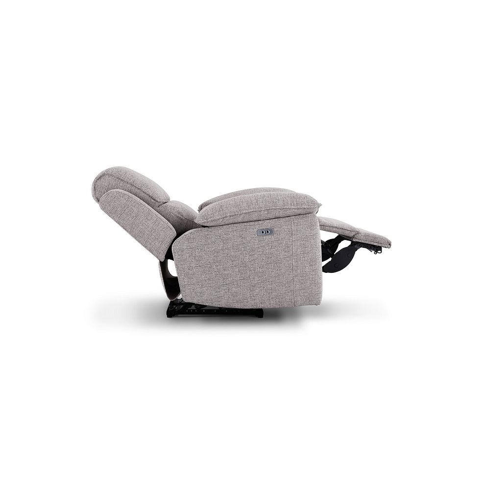 Goodwood Electric Reclining Armchair in Andaz Silver Fabric 7
