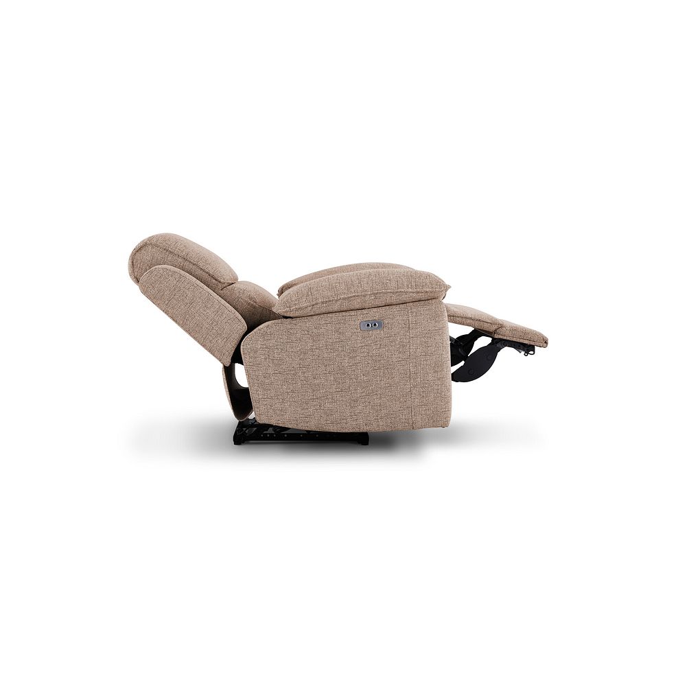 Goodwood Electric Reclining Armchair in Jetta Beige Fabric 7