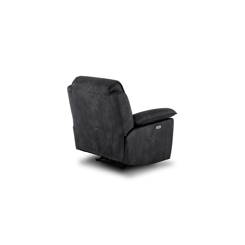 Goodwood Electric Reclining Armchair in Miller Grey Fabric Thumbnail 5