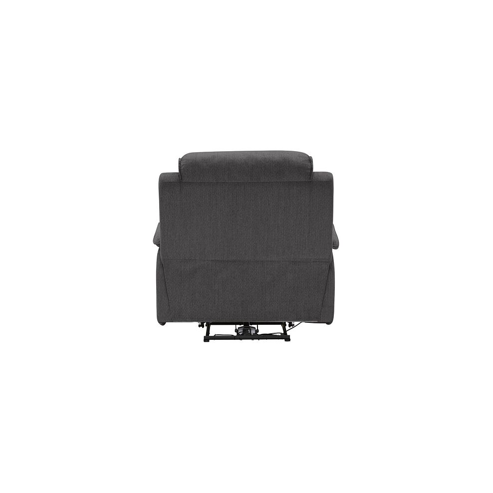 Goodwood Electric Reclining Armchair in Plush Charcoal Fabric  Thumbnail 5