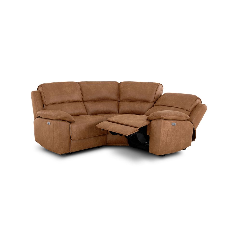 Goodwood Electric Reclining Modular Group 1 in Ranch Brown Fabric 4