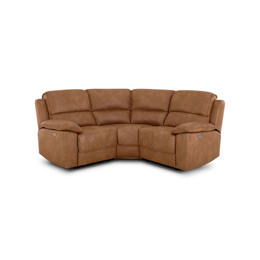 Goodwood Electric Reclining Modular Group 1 in Ranch Brown Fabric 1