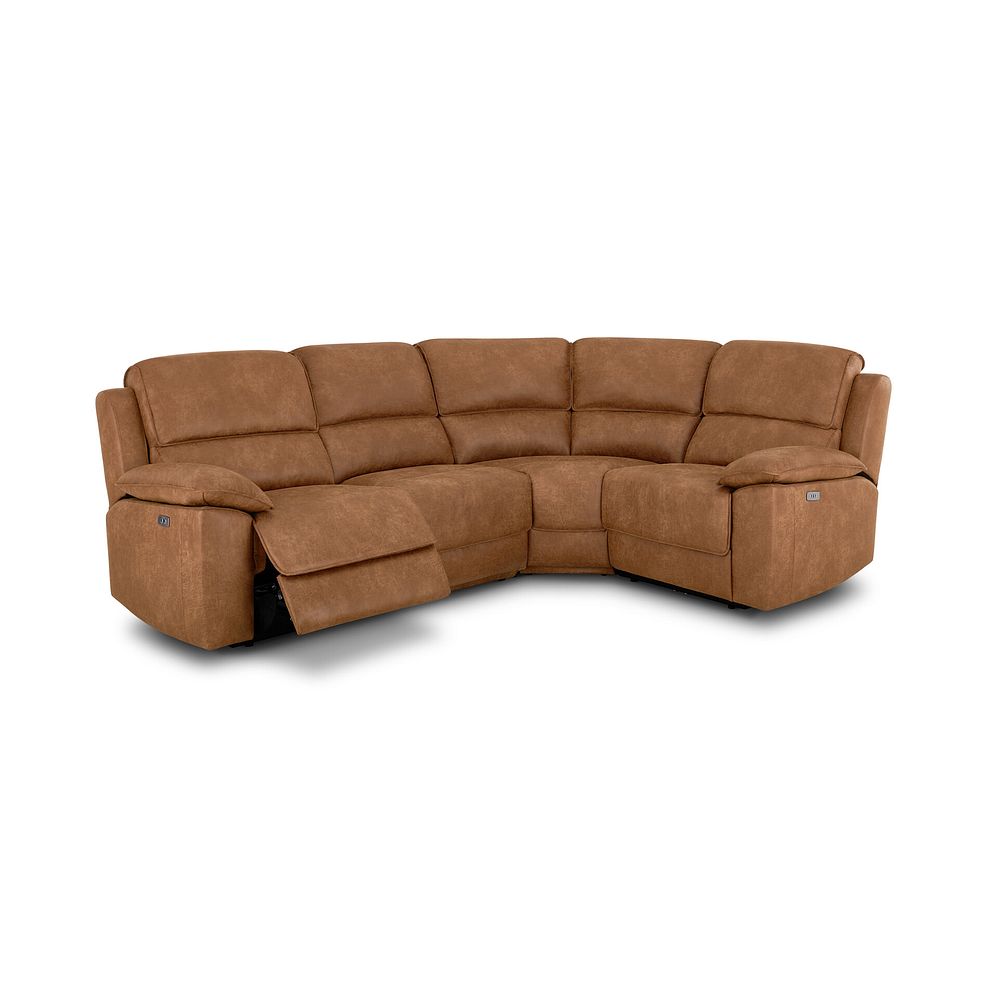 Goodwood Electric Reclining Modular Group 2 in Ranch Brown Fabric 2