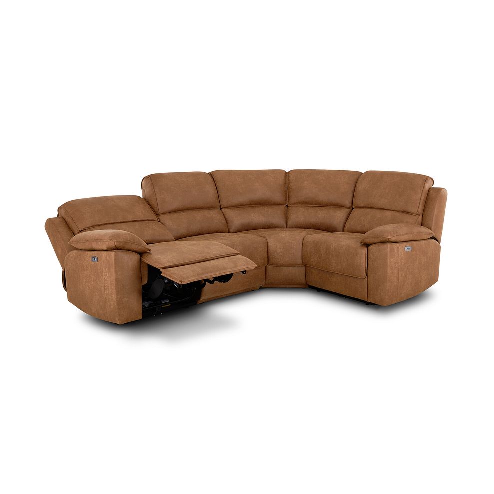 Goodwood Electric Reclining Modular Group 2 in Ranch Brown Fabric 3