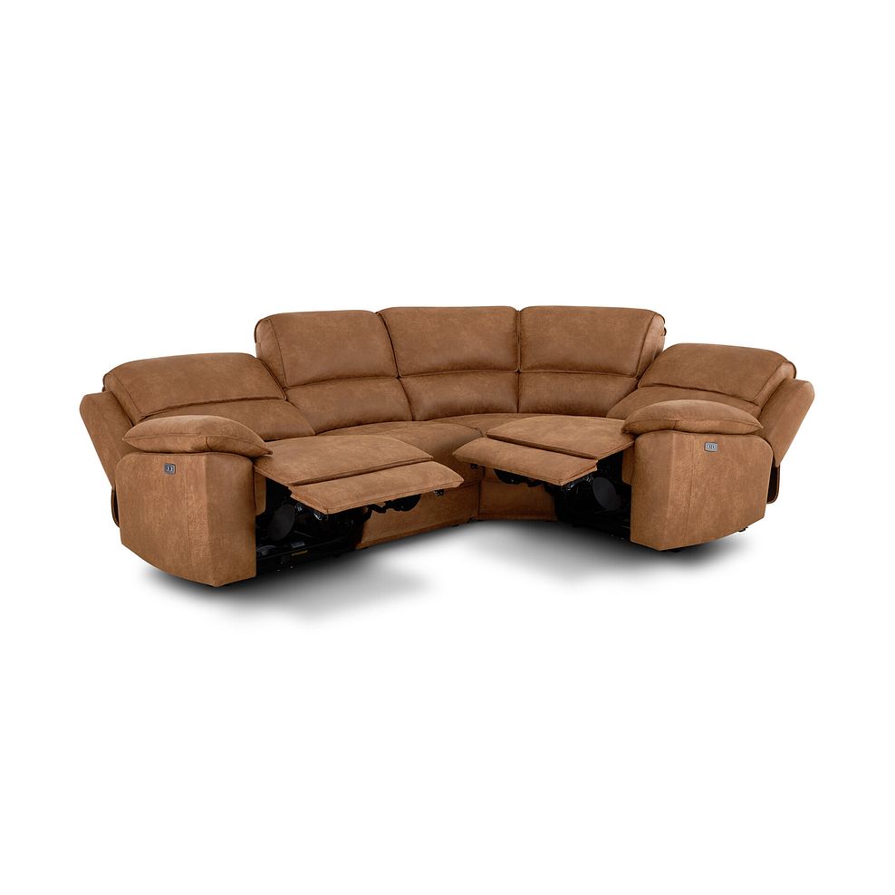 Goodwood Electric Reclining Modular Group 2 in Ranch Brown Fabric 4