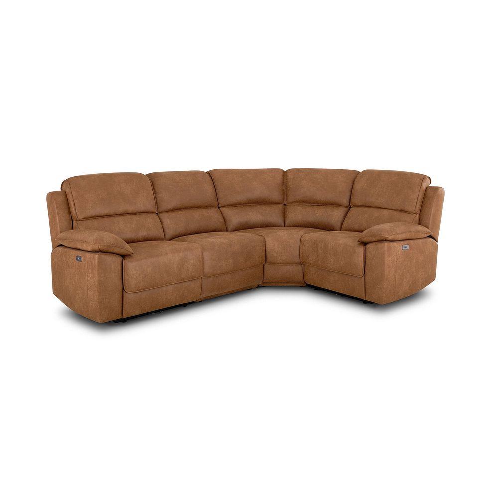 Goodwood Electric Reclining Modular Group 2 in Ranch Brown Fabric 1