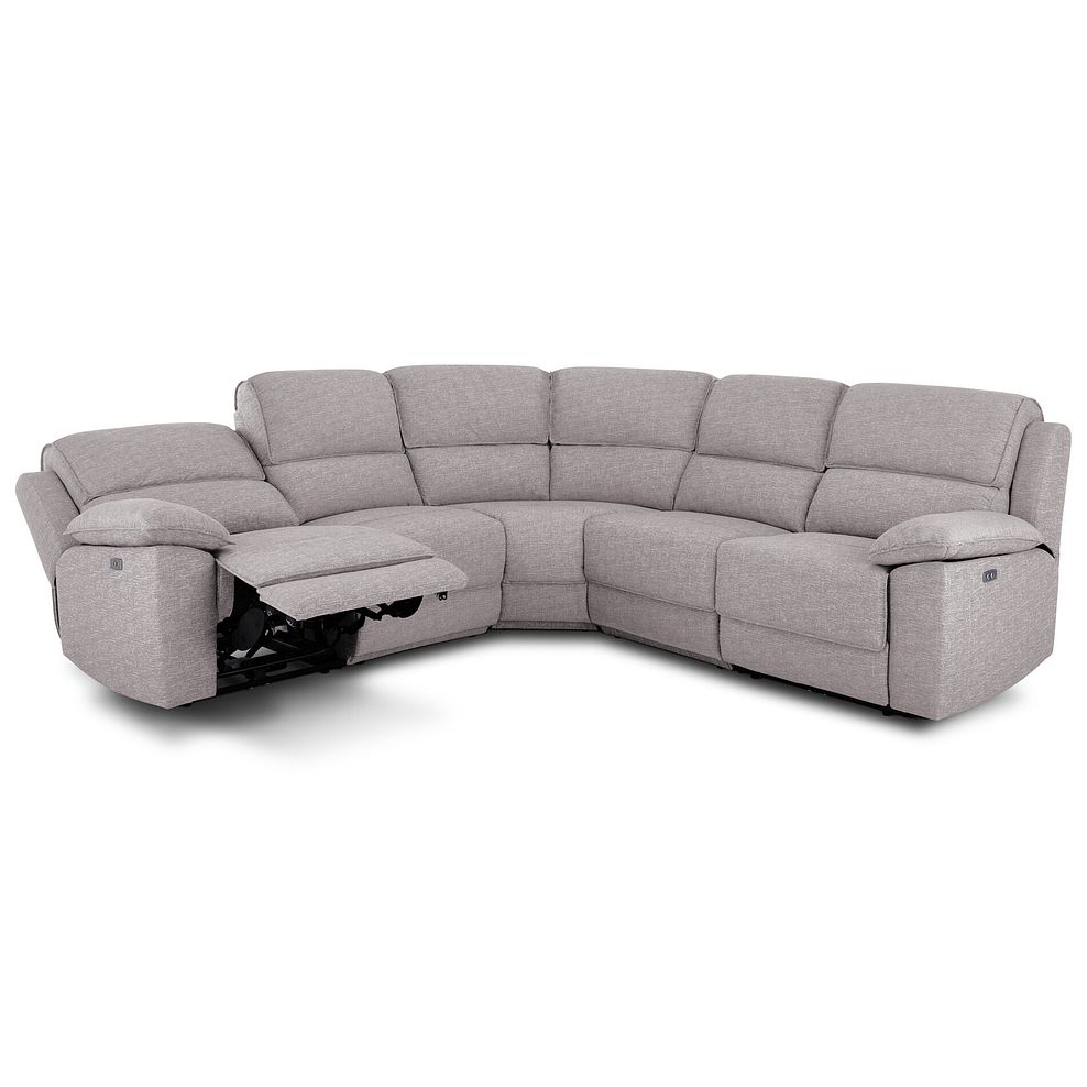 Goodwood Electric Reclining Modular Group 3 in Andaz Silver Fabric 3