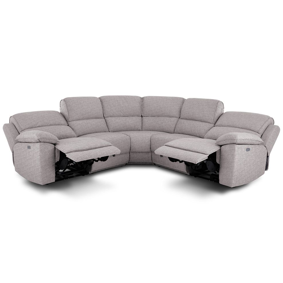 Goodwood Electric Reclining Modular Group 3 in Andaz Silver Fabric 4