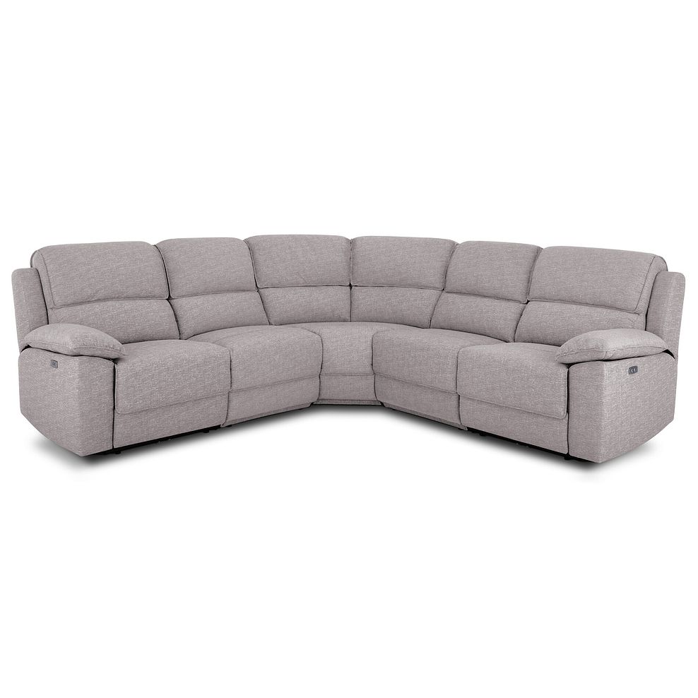 Goodwood Electric Reclining Modular Group 3 in Andaz Silver Fabric 1