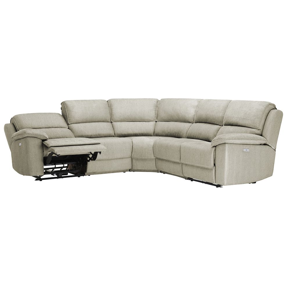 Goodwood Electric Reclining Modular Group 3 in Plush Beige Fabric 4