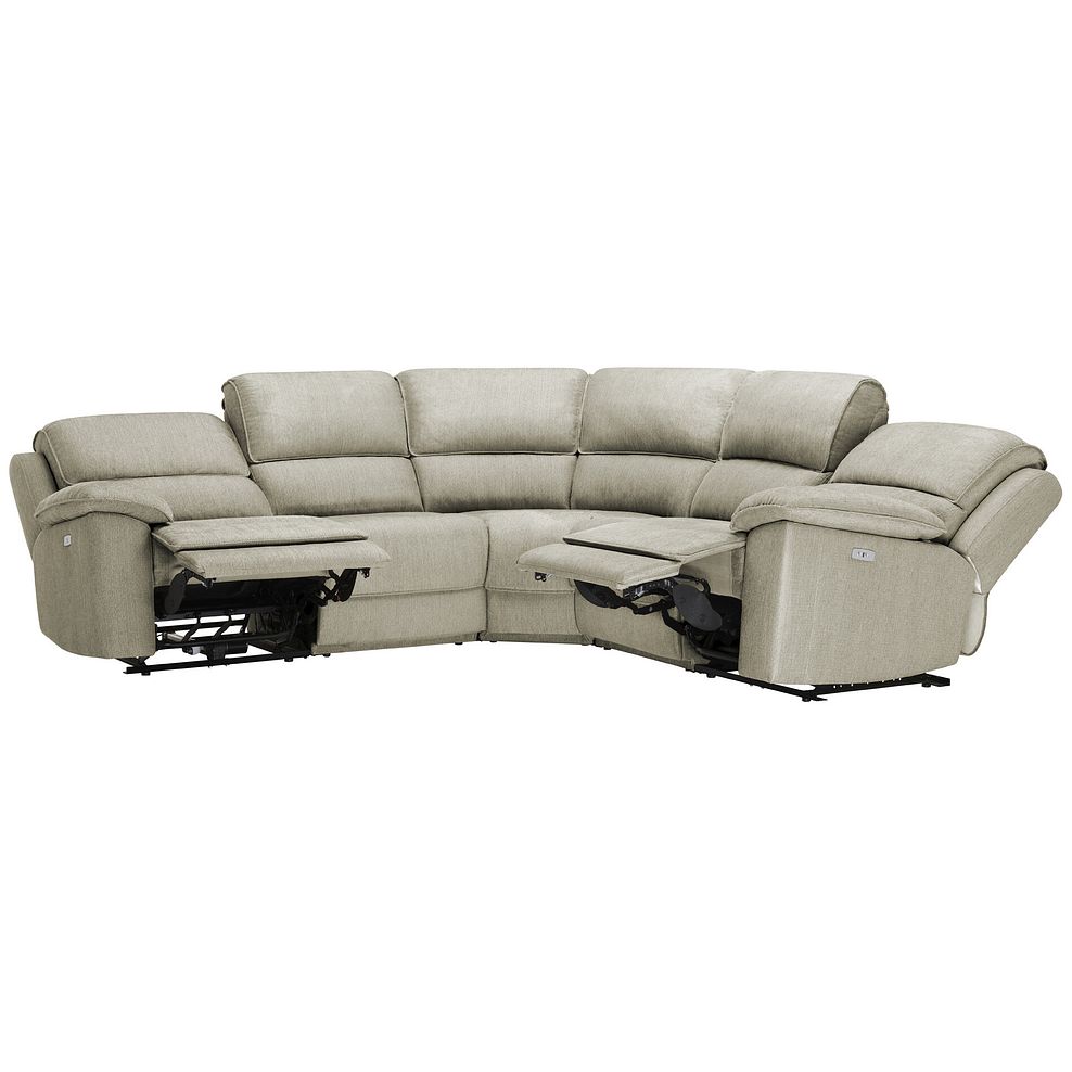 Goodwood Electric Reclining Modular Group 3 in Plush Beige Fabric 5