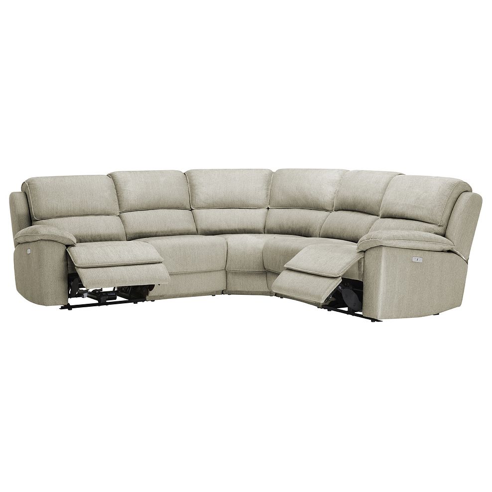 Goodwood Electric Reclining Modular Group 3 in Plush Beige Fabric 6