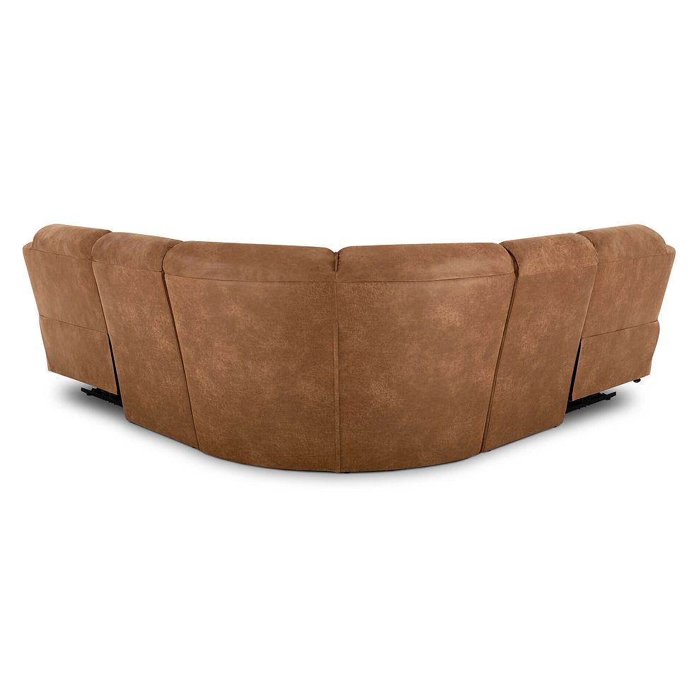 Goodwood Electric Reclining Modular Group 3 in Ranch Brown Fabric 5