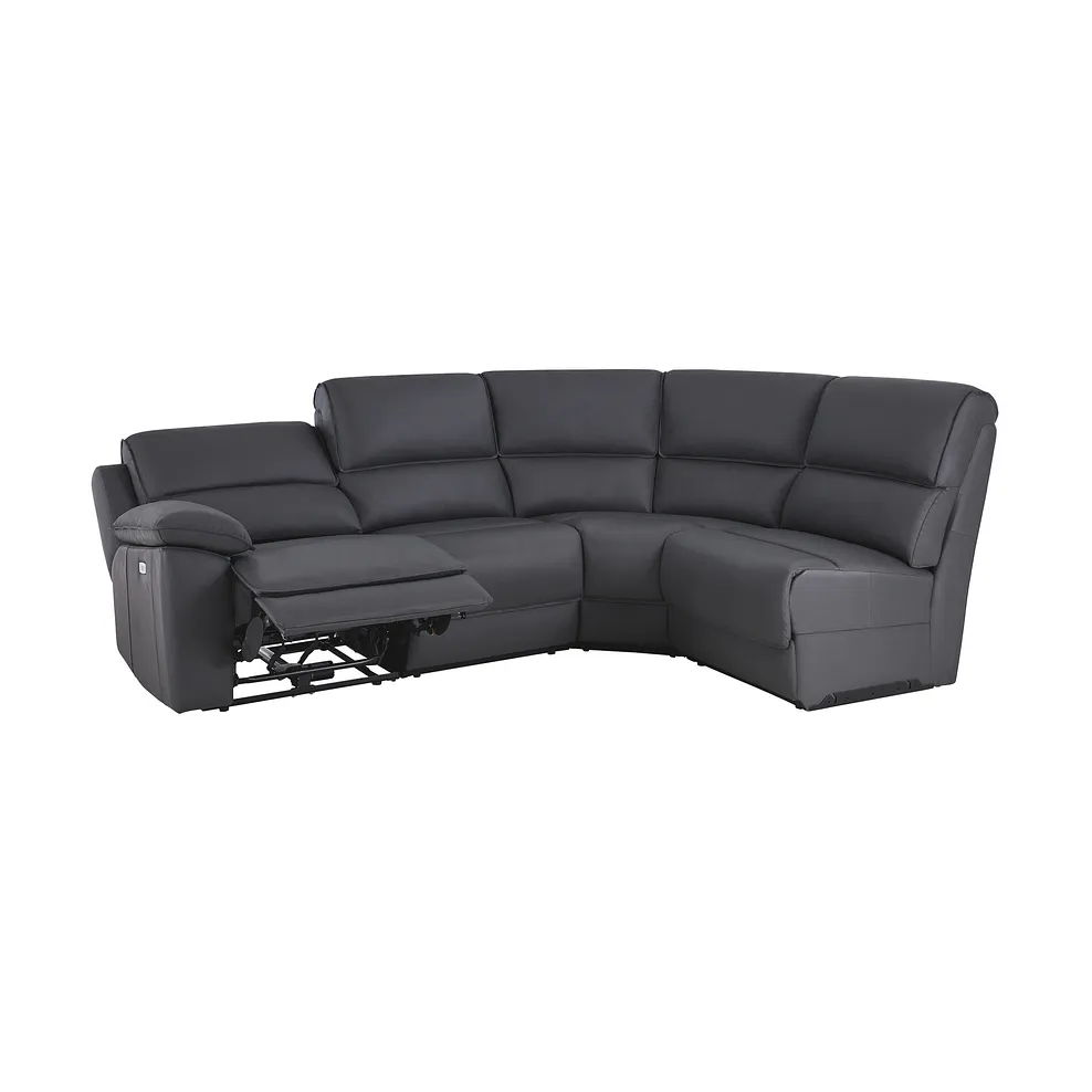 Goodwood Electric Reclining Modular Group 4 in Dark Grey Leather 3