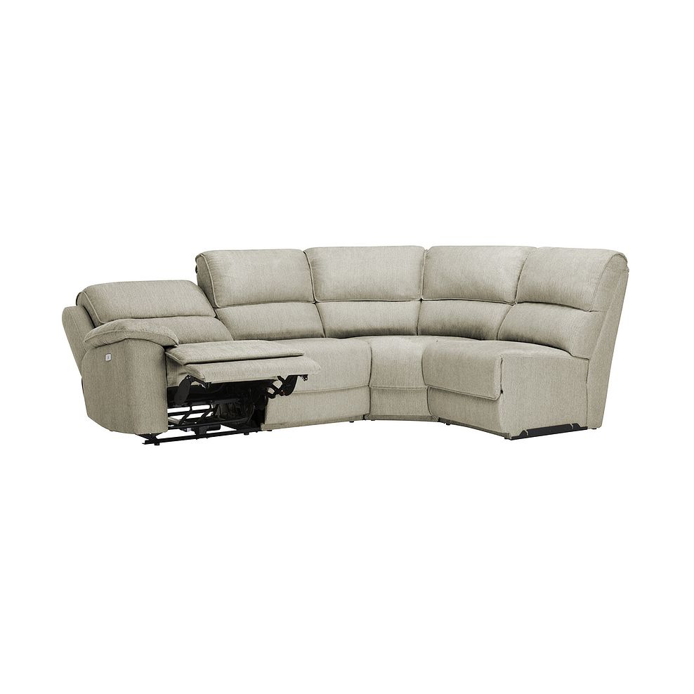 Goodwood Electric Reclining Modular Group 4 in Plush Beige Fabric 5