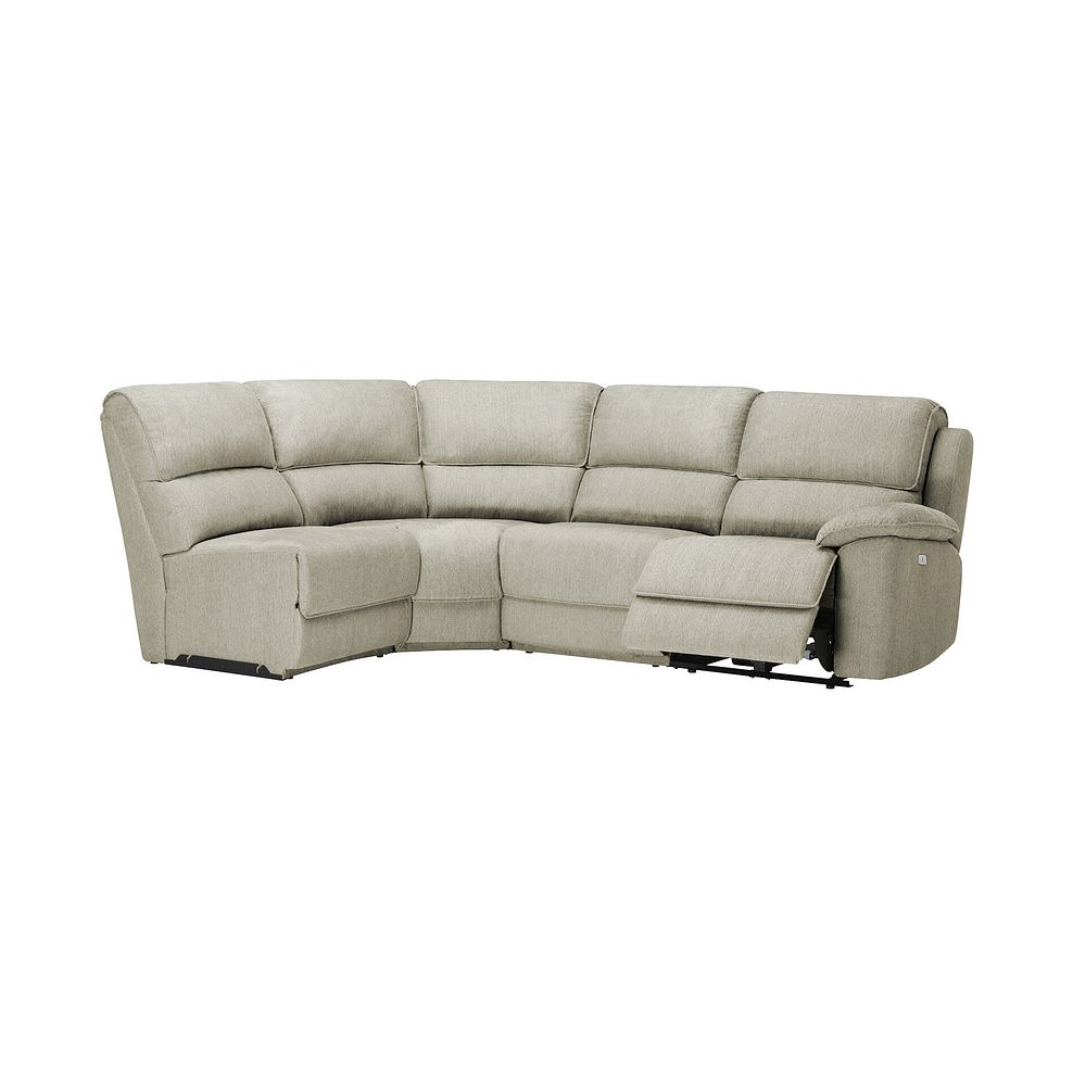 Goodwood Electric Reclining Modular Group 4 in Plush Beige Fabric 8