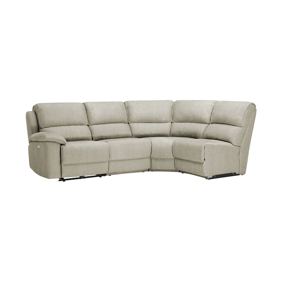 Goodwood Electric Reclining Modular Group 4 in Plush Beige Fabric 1